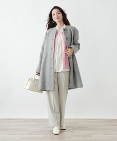 Leilian / レリアン その他パンツ | ピンタックストレートパンツ【25年11月カタログ】