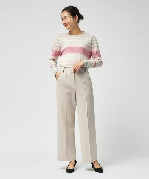 Leilian / レリアン その他パンツ | ピンタックストレートパンツ【25年11月カタログ】 | 詳細14