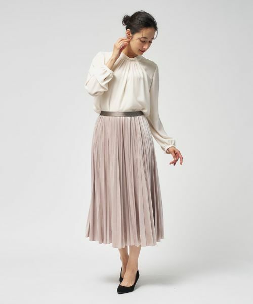 Leilian / レリアン ロング・マキシ丈スカート | ベロアプリーツスカート【25年11月カタログ】 | 詳細13