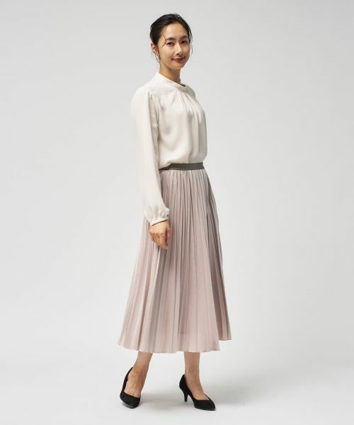 Leilian / レリアン ロング・マキシ丈スカート | ベロアプリーツスカート【25年11月カタログ】 | 詳細14