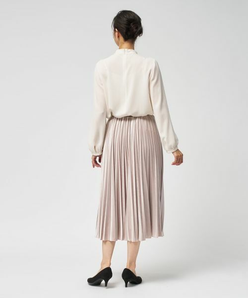 Leilian / レリアン ロング・マキシ丈スカート | ベロアプリーツスカート【25年11月カタログ】 | 詳細17