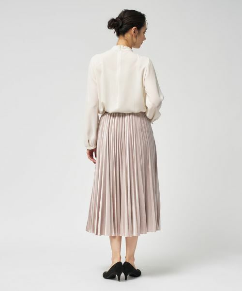 Leilian / レリアン ロング・マキシ丈スカート | ベロアプリーツスカート【25年11月カタログ】 | 詳細18