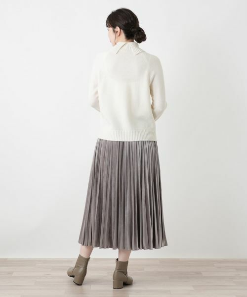 Leilian / レリアン ロング・マキシ丈スカート | ベロアプリーツスカート【25年11月カタログ】 | 詳細24