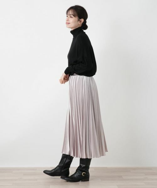 Leilian / レリアン ロング・マキシ丈スカート | ベロアプリーツスカート【25年11月カタログ】 | 詳細27