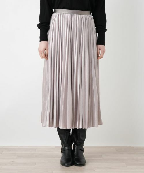 Leilian / レリアン ロング・マキシ丈スカート | ベロアプリーツスカート【25年11月カタログ】 | 詳細29