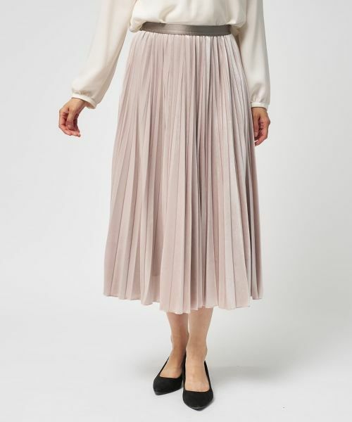 Leilian / レリアン ロング・マキシ丈スカート | ベロアプリーツスカート【25年11月カタログ】 | 詳細5