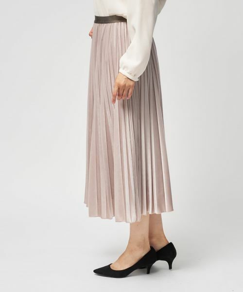 Leilian / レリアン ロング・マキシ丈スカート | ベロアプリーツスカート【25年11月カタログ】 | 詳細6