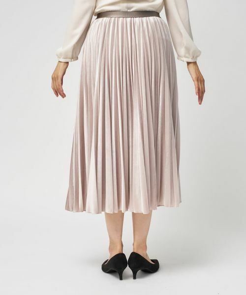 Leilian / レリアン ロング・マキシ丈スカート | ベロアプリーツスカート【25年11月カタログ】 | 詳細7