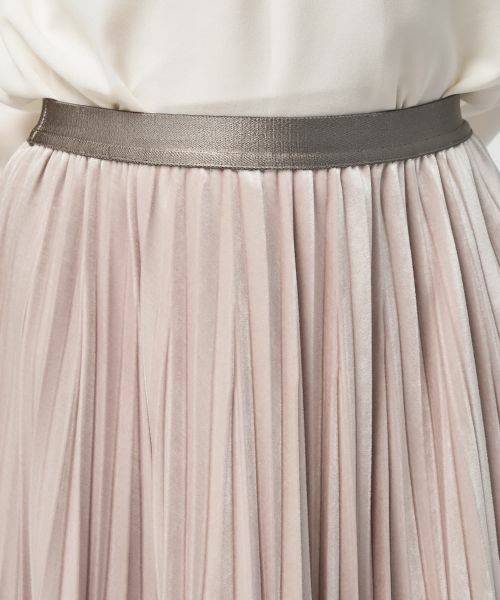 Leilian / レリアン ロング・マキシ丈スカート | ベロアプリーツスカート【25年11月カタログ】 | 詳細8