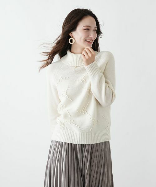 Leilian / レリアン ニット・セーター | ポップコーンタートルネックニットプルオーバー【FRANCO FERRARO for Leilian】【25年11月カタログ】 | 詳細2