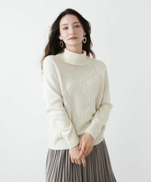 Leilian / レリアン ニット・セーター | ポップコーンタートルネックニットプルオーバー【FRANCO FERRARO for Leilian】【25年11月カタログ】 | 詳細3