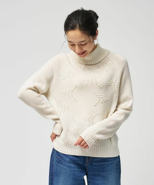 Leilian / レリアン ニット・セーター | ポップコーンタートルネックニットプルオーバー【FRANCO FERRARO for Leilian】【25年11月カタログ】 | 詳細6