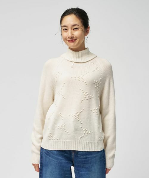 Leilian / レリアン ニット・セーター | ポップコーンタートルネックニットプルオーバー【FRANCO FERRARO for Leilian】【25年11月カタログ】 | 詳細7