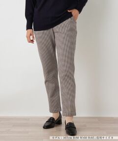 Leilian / レリアン その他パンツ | 【あったか素材】千鳥格子柄テーパードパンツ