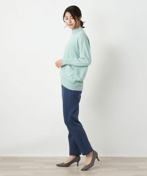 Leilian / レリアン その他パンツ | 【あったか素材】千鳥格子柄テーパードパンツ | 詳細10