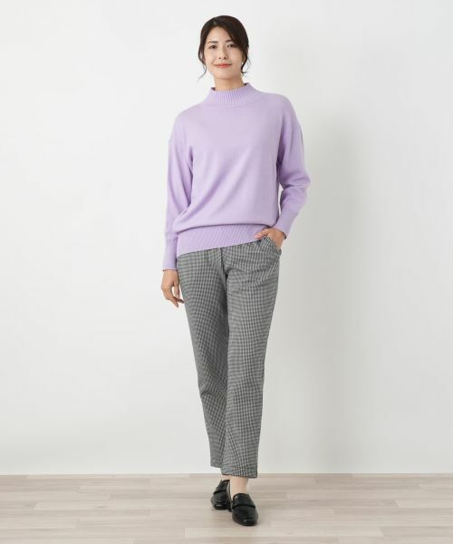Leilian / レリアン その他パンツ | 【あったか素材】千鳥格子柄テーパードパンツ | 詳細12