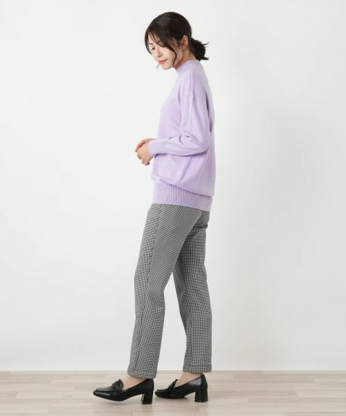 Leilian / レリアン その他パンツ | 【あったか素材】千鳥格子柄テーパードパンツ | 詳細13