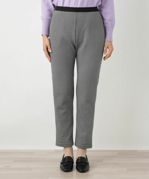 Leilian / レリアン その他パンツ | 【あったか素材】千鳥格子柄テーパードパンツ | 詳細15