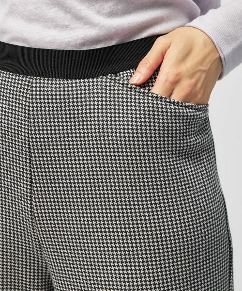 Leilian / レリアン その他パンツ | あったか千鳥格子セミワイドパンツ【25年11月カタログ】 | 詳細12