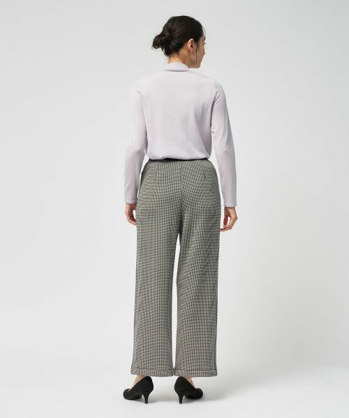 Leilian / レリアン その他パンツ | あったか千鳥格子セミワイドパンツ【25年11月カタログ】 | 詳細20