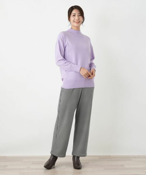 Leilian / レリアン その他パンツ | あったか千鳥格子セミワイドパンツ【25年11月カタログ】 | 詳細23