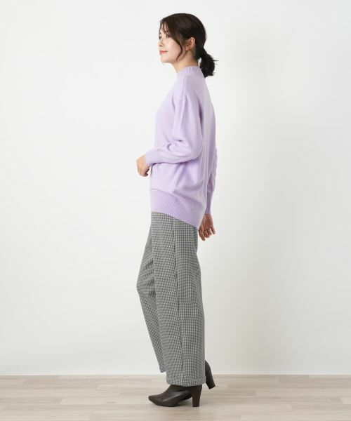 Leilian / レリアン その他パンツ | あったか千鳥格子セミワイドパンツ【25年11月カタログ】 | 詳細24