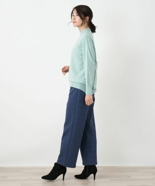Leilian / レリアン その他パンツ | あったか千鳥格子セミワイドパンツ【25年11月カタログ】 | 詳細27