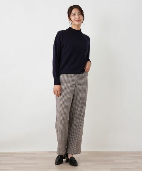 Leilian / レリアン その他パンツ | あったか千鳥格子セミワイドパンツ【25年11月カタログ】 | 詳細29