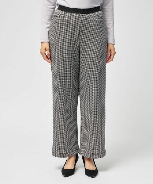 Leilian / レリアン その他パンツ | あったか千鳥格子セミワイドパンツ【25年11月カタログ】 | 詳細9