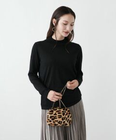 Leilian / レリアン ニット・セーター | ラメハイネックニットプルオーバー【25年11月カタログ】