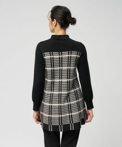 Leilian / レリアン ニット・セーター | 千鳥格子ニットチュニック【25年11月カタログ】 | 詳細17