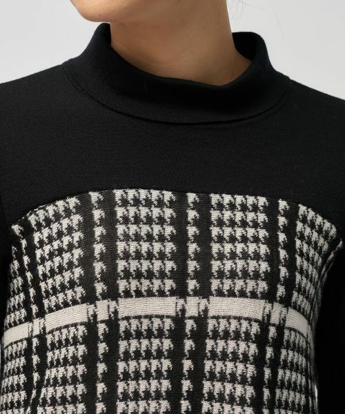 Leilian / レリアン ニット・セーター | 千鳥格子ニットチュニック【25年11月カタログ】 | 詳細18