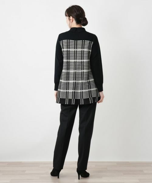 Leilian / レリアン ニット・セーター | 千鳥格子ニットチュニック【25年11月カタログ】 | 詳細26