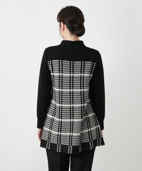 Leilian / レリアン ニット・セーター | 千鳥格子ニットチュニック【25年11月カタログ】 | 詳細29