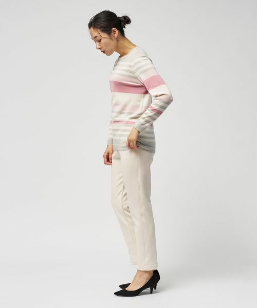 Leilian / レリアン ニット・セーター | マルチボーダークルーネックニット | 詳細15