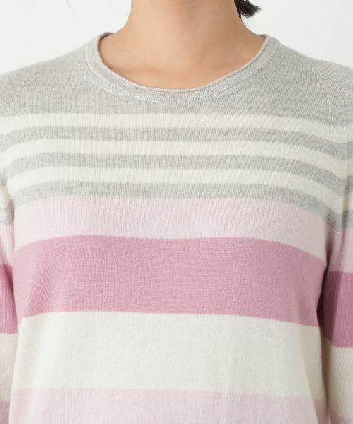 Leilian / レリアン ニット・セーター | マルチボーダークルーネックニット | 詳細25