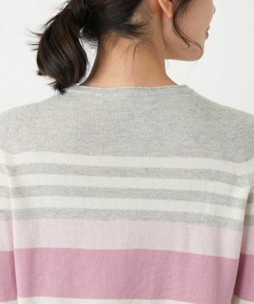 Leilian / レリアン ニット・セーター | マルチボーダークルーネックニット | 詳細26
