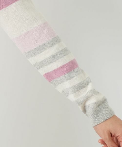 Leilian / レリアン ニット・セーター | マルチボーダークルーネックニット | 詳細27