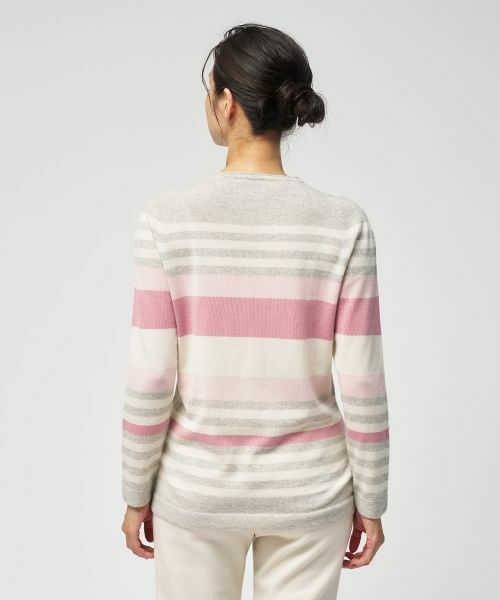 Leilian / レリアン ニット・セーター | マルチボーダークルーネックニット | 詳細5