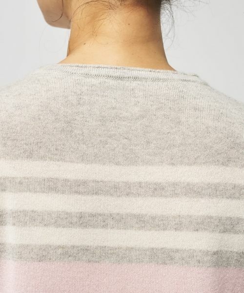 Leilian / レリアン ニット・セーター | マルチボーダークルーネックニット | 詳細7