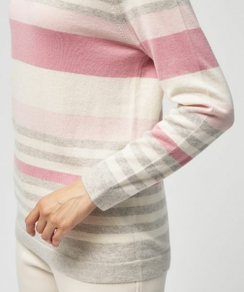 Leilian / レリアン ニット・セーター | マルチボーダークルーネックニット | 詳細8