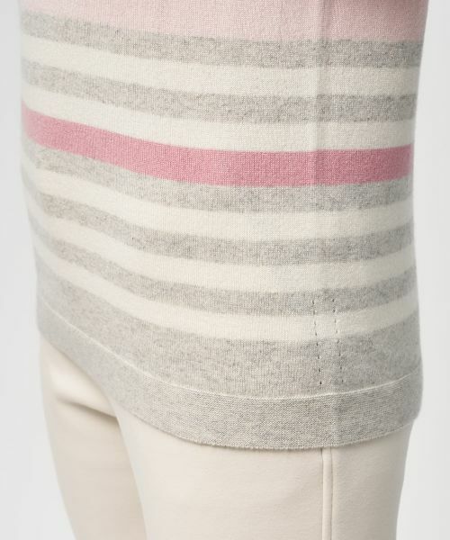 Leilian / レリアン ニット・セーター | マルチボーダークルーネックニット | 詳細9