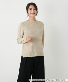Leilian / レリアン ニット・セーター | ポケット付きクルーネックニット