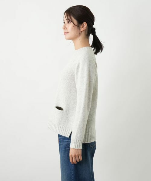 Leilian / レリアン ニット・セーター | ポケット付きクルーネックニット | 詳細10