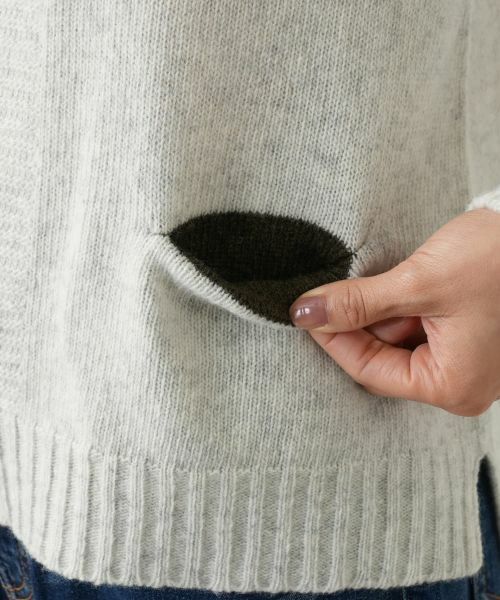 Leilian / レリアン ニット・セーター | ポケット付きクルーネックニット | 詳細16