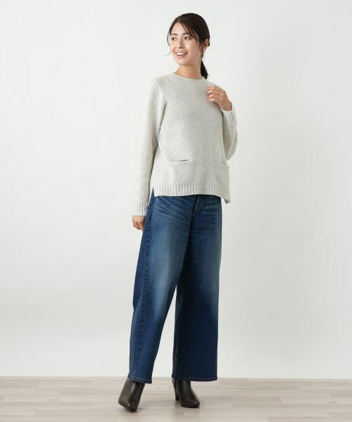 Leilian / レリアン ニット・セーター | ポケット付きクルーネックニット | 詳細20