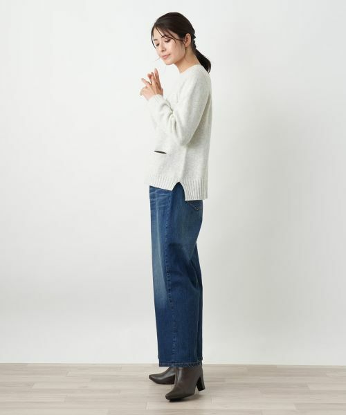 Leilian / レリアン ニット・セーター | ポケット付きクルーネックニット | 詳細21