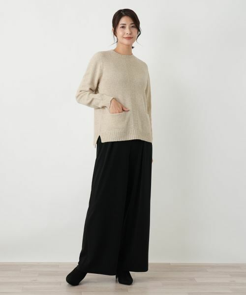 Leilian / レリアン ニット・セーター | ポケット付きクルーネックニット | 詳細24