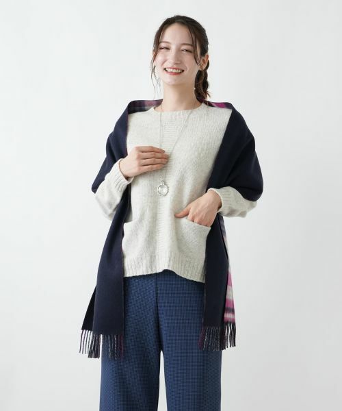 Leilian / レリアン ニット・セーター | ポケット付きクルーネックニット | 詳細3