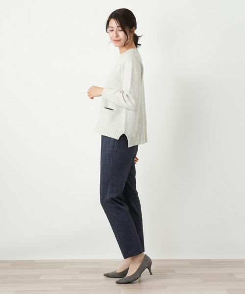 Leilian / レリアン ニット・セーター | ポケット付きクルーネックニット | 詳細30